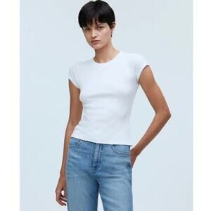 NWT Madewell Supima Rib Tee Size XS